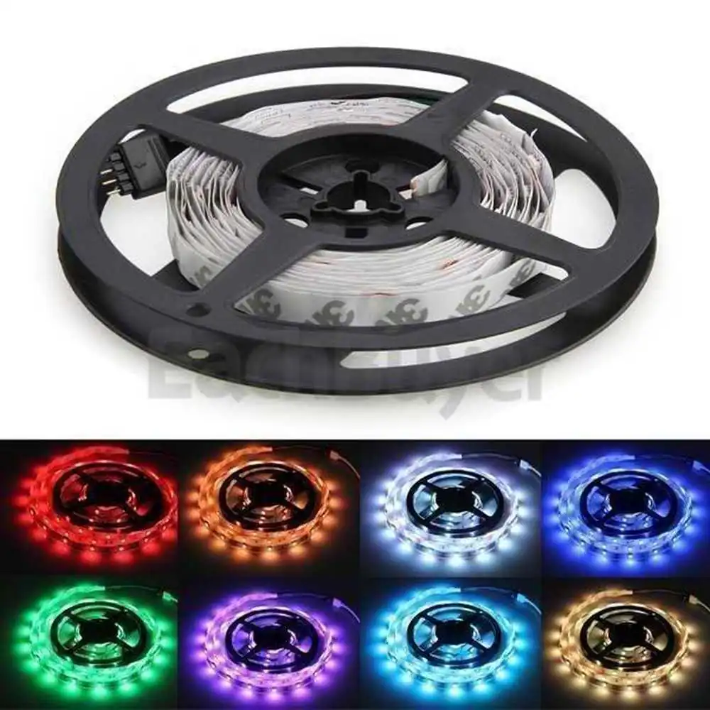 12V LED Streifen Orange - 2 M, 30 LED/m, IP20, Inkl. Netzteil & Klebeband