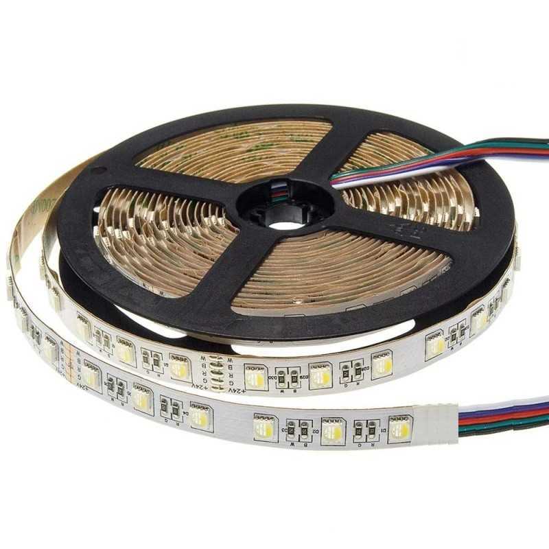 Leistungsstarker 5m RGB+Warmweiß LED Streifen 24V