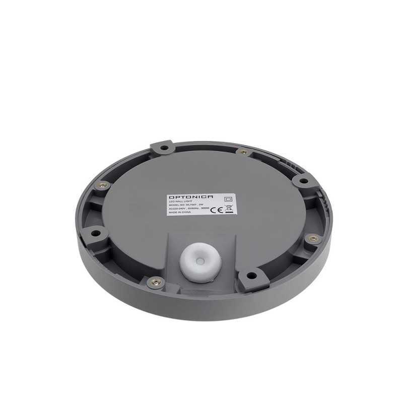 2W LED Treppenleuchte rund grau neutralweiß - 1