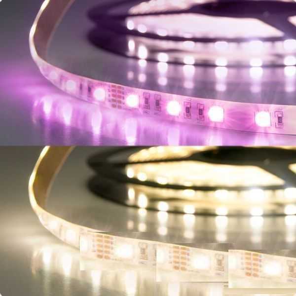5m RGB+Warmweiß LED Streifen 4in1 Chip