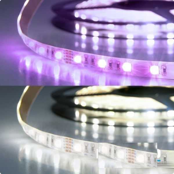 5m RGB+Kaltweiß LED Streifen 4in1 Chip