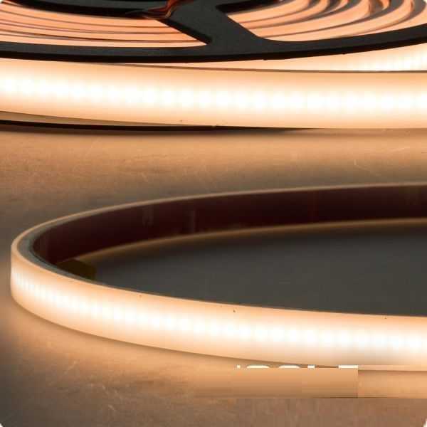Wasserdichter LED Streifen 24V warmweiß matt