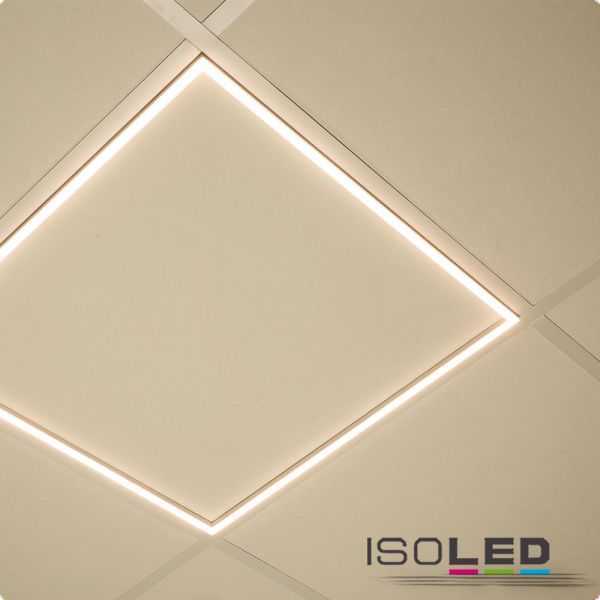Produktansicht LED Panel Rahmen 62x62 warmweiß