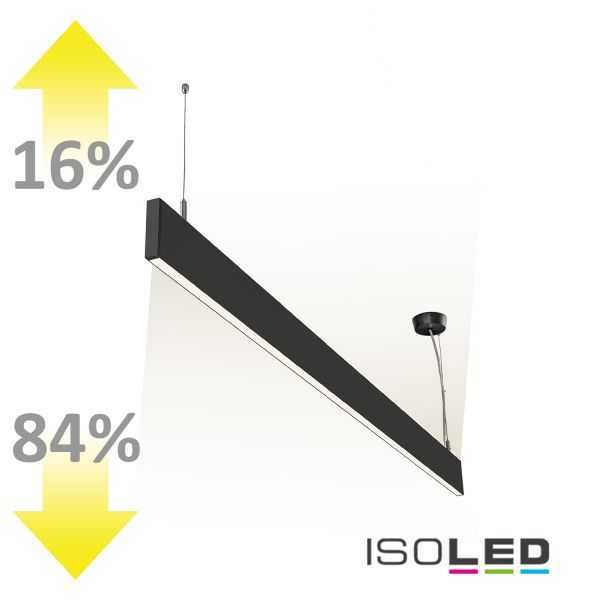 ISOLED 113999 LED Hängeleuchte Linear Up+Down 60cm, 25W, prismatisch, schwarz, warmweiß - 2