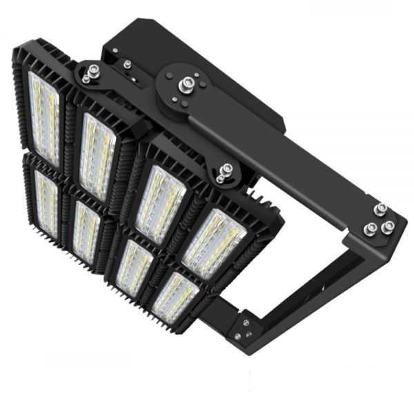 ISOLED 114626 LED Flutlicht 900W, asymmetrisch, variabel, 1-10V dimmbar, neutralweiß, IP66