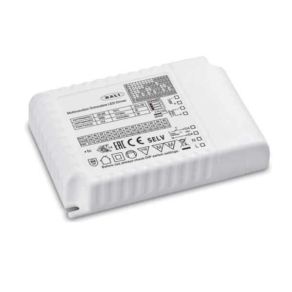 ISOLED 114874 LED Konstantstrom Trafo 300-900mA (9-58V), 30W, Push/1-10V/DALI dimmbar, SELV