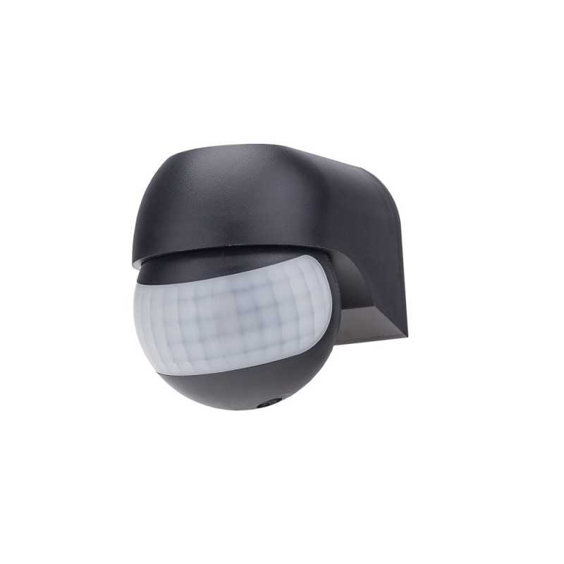 LED Bewegungsmelder Wandmontage bis 200W Ø12m 180° IP54 Schwarz