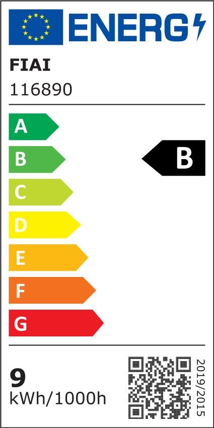 ISOLED 116890 5m LED Streifen, 24V, 9W/m, , 2700K warmweiß, 180 LED/m – Energieeffizienzlabel