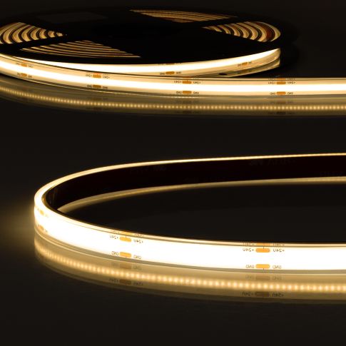 ISOLED 115778 LED AQUA COB927 Linear Flexband, 24V DC, 8W, IP68, 2700K, 5m 480LED/m