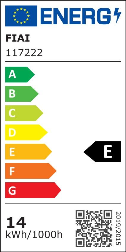 Isoled 117222 LED COB930 Streifen, 24V DC, 14,4W, IP20, 3000K, 5m 288 LED/m – Energieeffizienzlabel