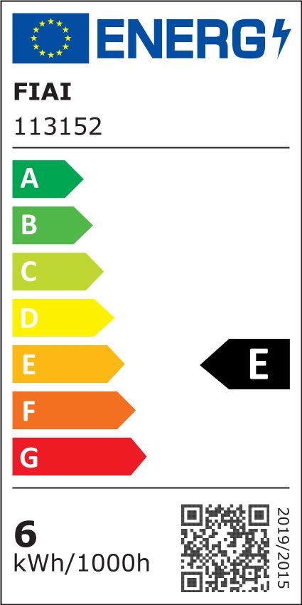 Isoled 113152 LED Streifen, 24V DC, 6W, IP54, 4000K, 5m 180 LED/m – Energieeffizienzlabel