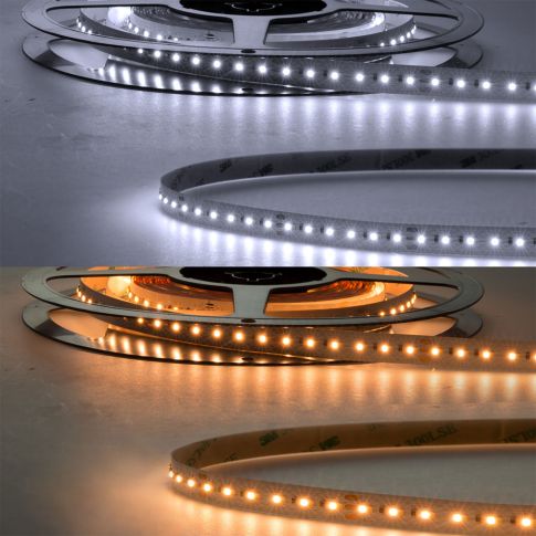 LED CRI923/950 Linear10 CCT Flexband, 24V DC, 10W ww + 10W kw, IP20, 5m Rolle, 240 LED/m
