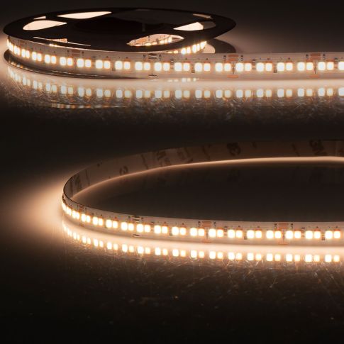 LED HEQ918/940 Linear CCT Flexband, 48V DC, 6W ww + 6W nw, IP20, 130 lm/W, 5m Rolle, 256 LED/m