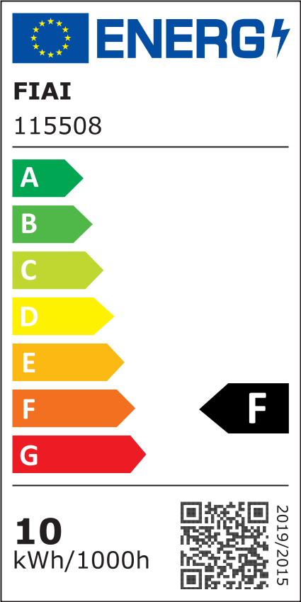 ISOLED 115508 LED Streifen, 24V DC, 10W, IP68, 3000K, 5m 240 LED/m – Energieeffizienzlabel