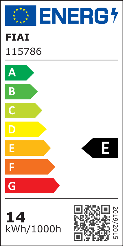 ISOLED 115786 LED COB CCT Streifen, 24V DC, 7W IP20, 5m 640 LED/m – Energieeffizienzlabel
