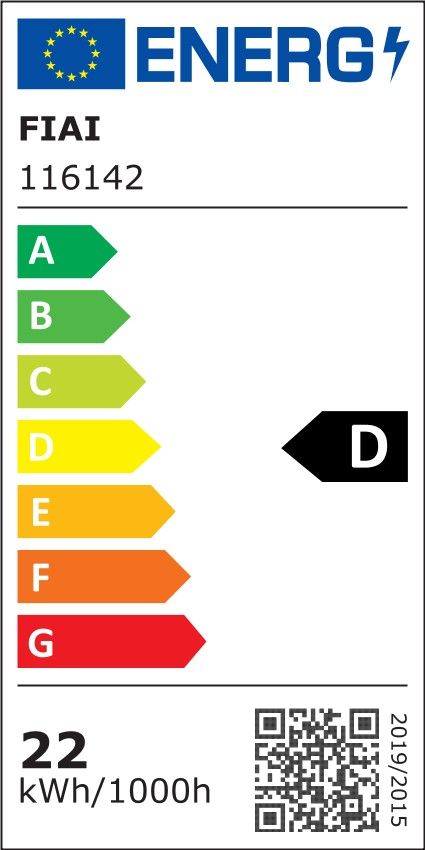 ISOLED 116142 LED Streifen High Bright, 48V DC, 22W, IP20, 3000K, , 5m, 240 LED/m – Energieeffizienzlabel