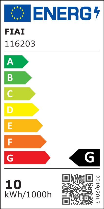 ISOLED 116203 LED Streifen B04H08, 24V DC, 10W, IP67, 3000K, 5m, 180 LED/m, inkl. Montageclips – Energieeffizienzlabel
