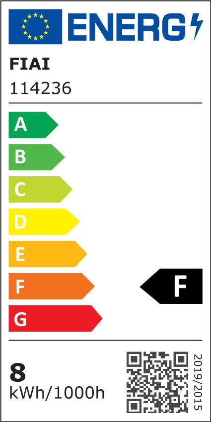 ISOLED 114236 LED AQUA 48V Streifen, 8W, IP68, 4000K, 30m 240 LED/m – Energieeffizienzlabel