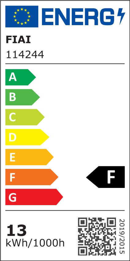 ISOLED 114244 LED AQUA 48V Streifen, 13W, IP68, 4000K, 20m 239 LED/m – Energieeffizienzlabel