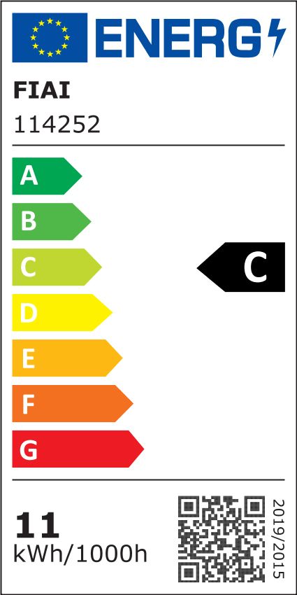 ISOLED 114252 LED Streifen High Bright, 24V DC, 12W, IP20, 3000K, , 5m 160 LED/m – Energieeffizienzlabel