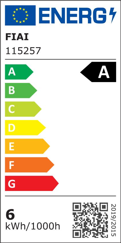 ISOLED 115257 LED Streifen , 24V DC, 6W, IP20, 3000K, 5m 180 LED/m – Energieeffizienzlabel