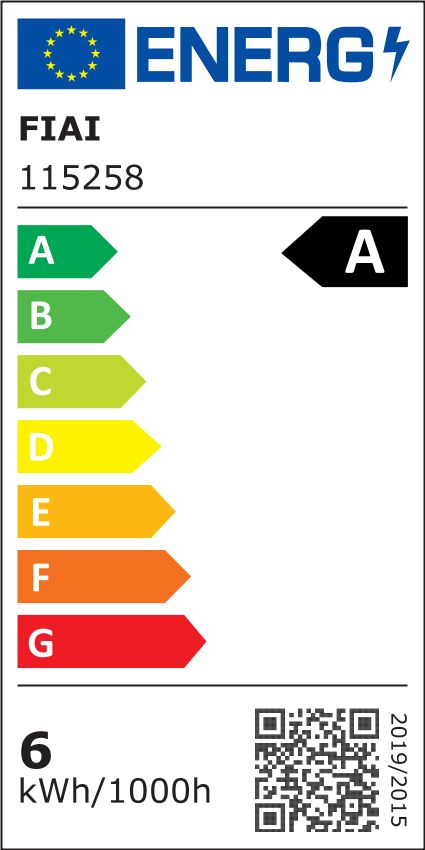 ISOLED 115258 LED Streifen , 24V DC, 6W, IP20, 4000K, 5m 180 LED/m – Energieeffizienzlabel