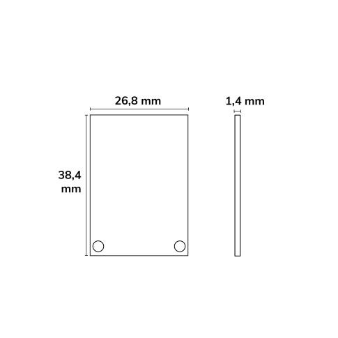 ISOLED 112860 Maßskizze Alu Endkappen EC48 roh für SURF DIVE20 mit COVER11 Skizze