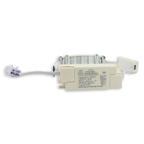 ISOLED 112941 Bemaßungsplan Haltefedern Einbauspot 8W ColorSwitch extrem flach Skizze