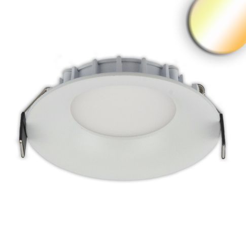 ISOLED 112941 ultraflaches LED Einbau Downlight 8W ColorSwitch 2600K 3100K 4000K dimmbar