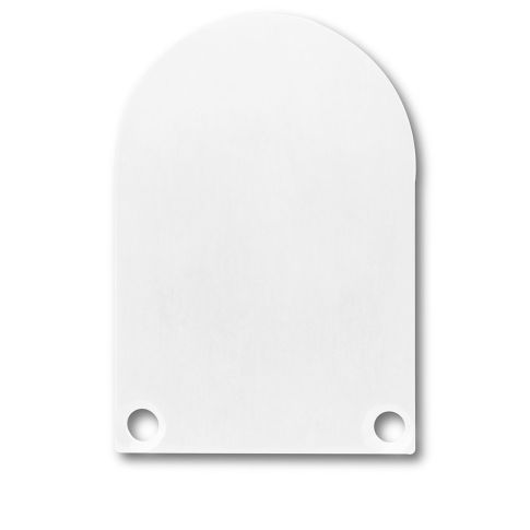 ISOLED 113200 Aluminium Endkappe EC50 weiß RAL 9010 für Profil SURF DIVE20 mit Diffusor COVER13