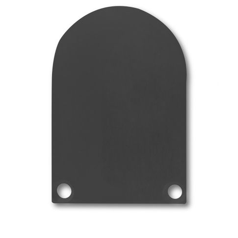 ISOLED 113201 Aluminium Endkappe EC50 schwarz RAL 9005 für Profil SURF DIVE20 mit Diffusor COVER13