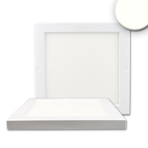 ISOLED 113343 ultraflache Deckenlampe Slim eckig 220x220 18W weiß 4000K integrierter Trafo