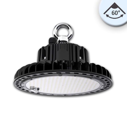 ISOLED 113731 robuster Industrie Highbay Strahler FL 120W 60° Tiefstrahl 6000K IK10 IP65 1-10V