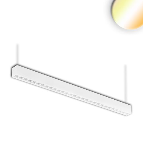 ISOLED 114061 Hängelampe Linear Raster 40W weiß ColorSwitch verbindungfähig Büroarbeitsplatz