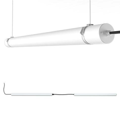 ISOLED 114655 Montageabstände Halteklammern Linearleuchte HP 1200mm dampfstrahldicht Skizze