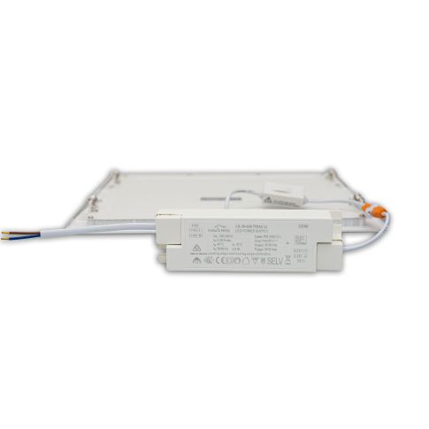 ISOLED 115601 ultraflaches eckiges LED Downlight 24W weiß 300x300mm ColorSwitch dimmbar