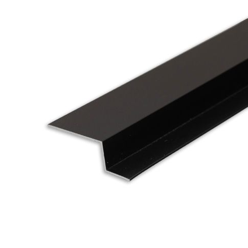 ISOLED 115840 schwarzes Aluminium Trockenbauprofil S-Profil 12 2 Meter RAL 9005 Ansicht