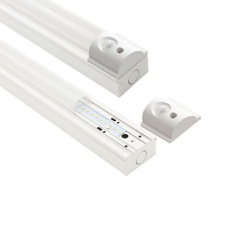 Montageabstände und Klemmenbelegung ISOLED 116020 LED Balkenleuchte 1,5m Skizze