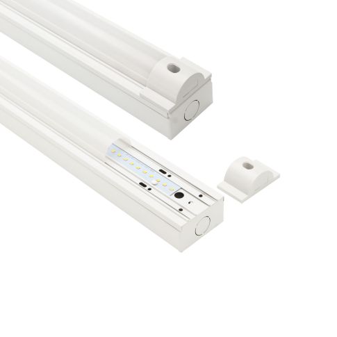 Bemaßungsplan und Montageklammer-Abstände ISOLED 116039 LED Balkenleuchte 150cm Skizze