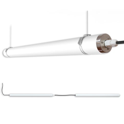 Bemaßungszeichnung Deckenhalterung ISOLED 116125 Linearleuchte 150cm IP69K Skizze