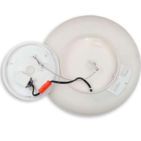 Detailzeichnung Deckenbefestigung und Indirektlicht ISOLED 116714 Slim400 PRO weiß Skizze