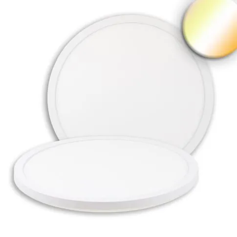 ISOLED 116714 runde LED Deckenleuchte Slim400 PRO weiß DN400 25W IP44 Up and Down ColorSwitch