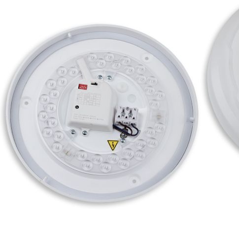 Montagepunkte und Deckenanschluss ISOLED 116717 IP64 Feuchtraum Deckenleuchte DN410 Skizze