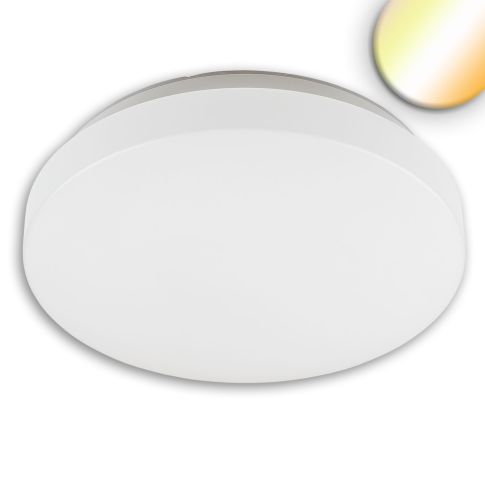 ISOLED 116717 runde Deckenanbauleuchte DN410 weiß 22W 32W IP64 spritzwassergeschützt ColorSwitch