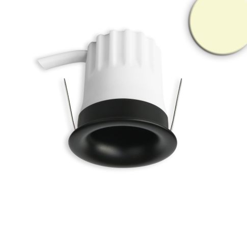ISOLED 117247 BACK32 LED Einbaustrahler schwarz matt rund 5W 3000K Honeycomb blendfrei