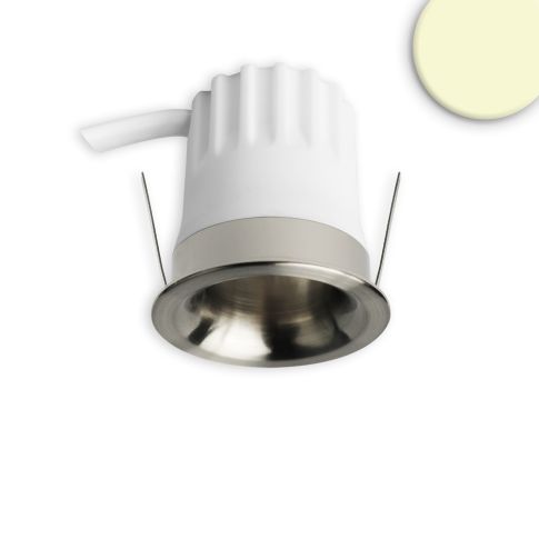 ISOLED 117251 BACK32 LED Einbaustrahler nickel gebürstet 5W 3000K Wabenblende dimmbar