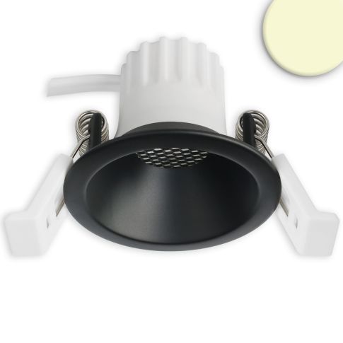 ISOLED 117268 BACK45 LED Deckeneinbauspot schwarz matt 5W warmweiß 3000K blendfrei dimmbar