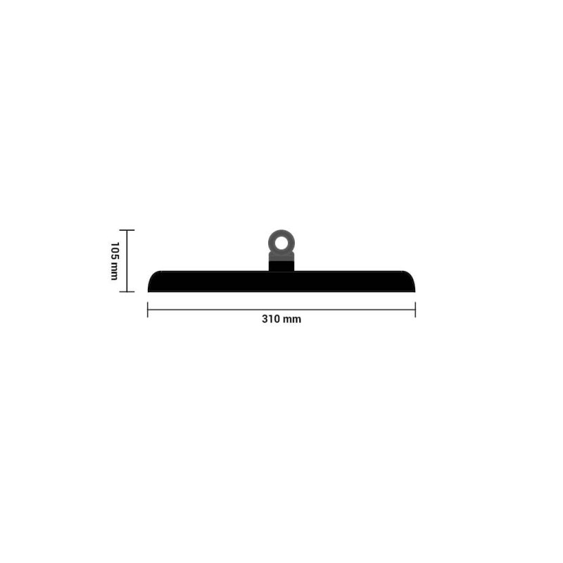 150W LED UFO Highbay Hallenleuchte breitstrahlend 6000K IP65