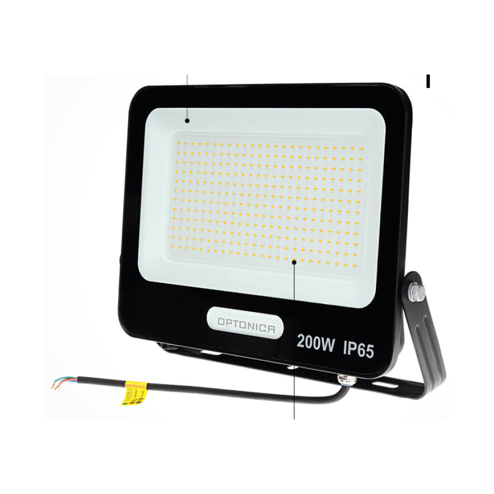 200W LED Fluter Strahler Neutralweiß 4000K 18000 Lumen Schwarz