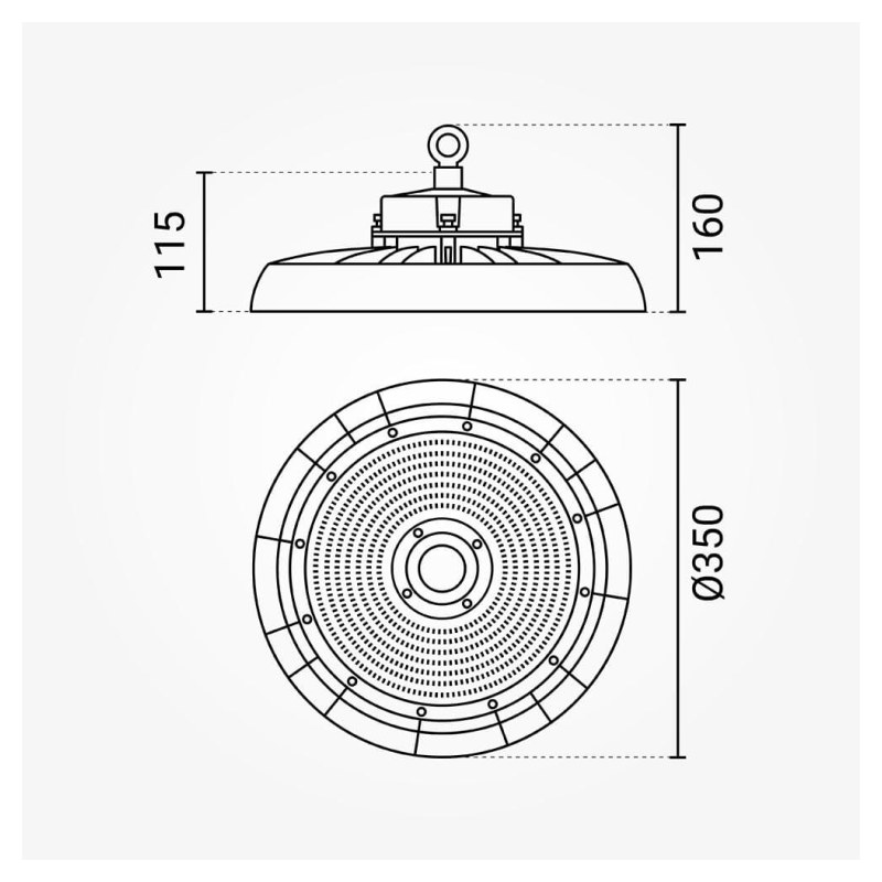 200W LED Hallenleuchte PREMIUM HL 6000K Kaltweiß IP65